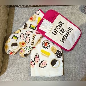 Kate Spade Eat Cake Kitchen Set (3-piece bundle) (NWT)